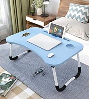 Portable Wooden LAPTOP Table (Skyblue)
