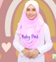 Baby Pink-Double Loop Ready Hijab