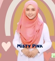Misti Pink-Double Loop Ready Hijab