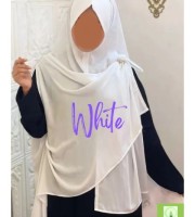 Large Ready Hijab-White