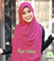 Large Ready Hijab-Rani Golapi