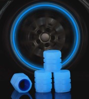 4pcs, Fashion Luminous Tire Valve Stem Caps ( Nile )