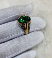 অরিজিনাল পান্না পাথর এর আংটি ---কোড  333